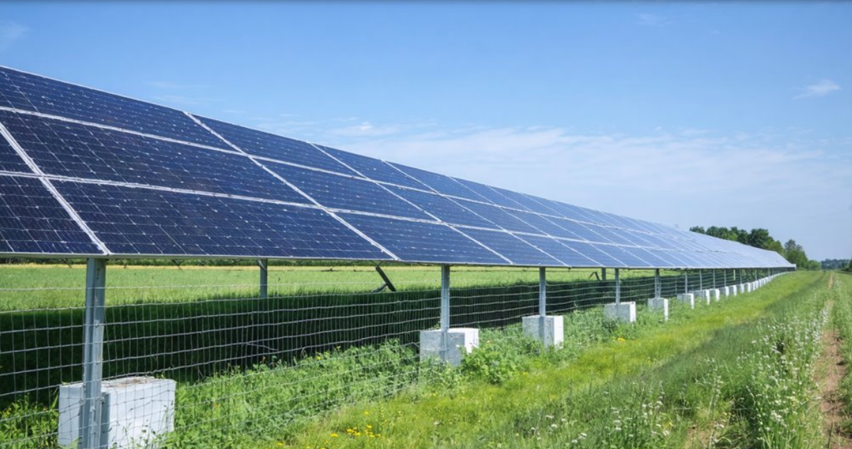 Solar Fence in Farm